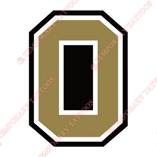 Oakland Golden Grizzlies Customize Temporary Tattoos Stickers NO.5734